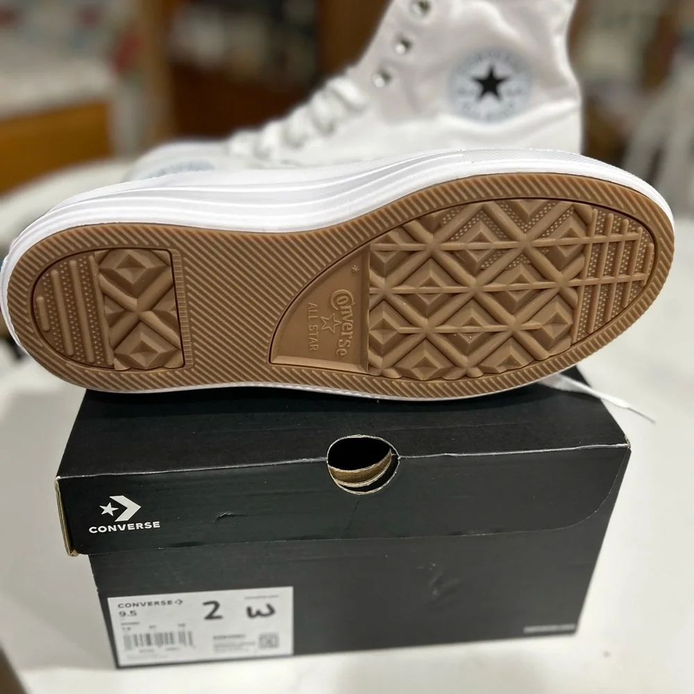 Converse High Top Platform CTAS Hi Move White 9.5 - Picture 4 of 7